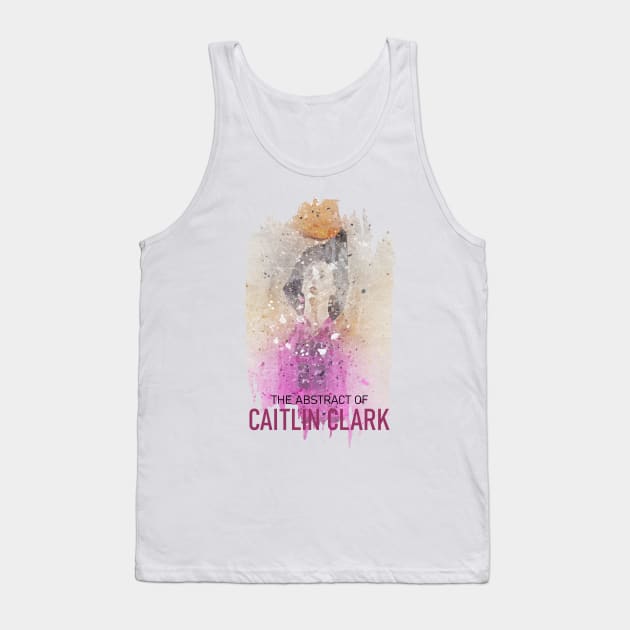 CAITLIN CLARK IN ABSTRACT PAINTING Tank Top by MufaArtsDesigns